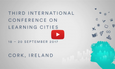 Save the date Card for Learning Cities Conference in Cork, Ireland