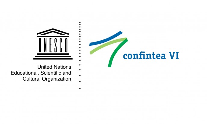 Conference logo of CONFINTEA VI